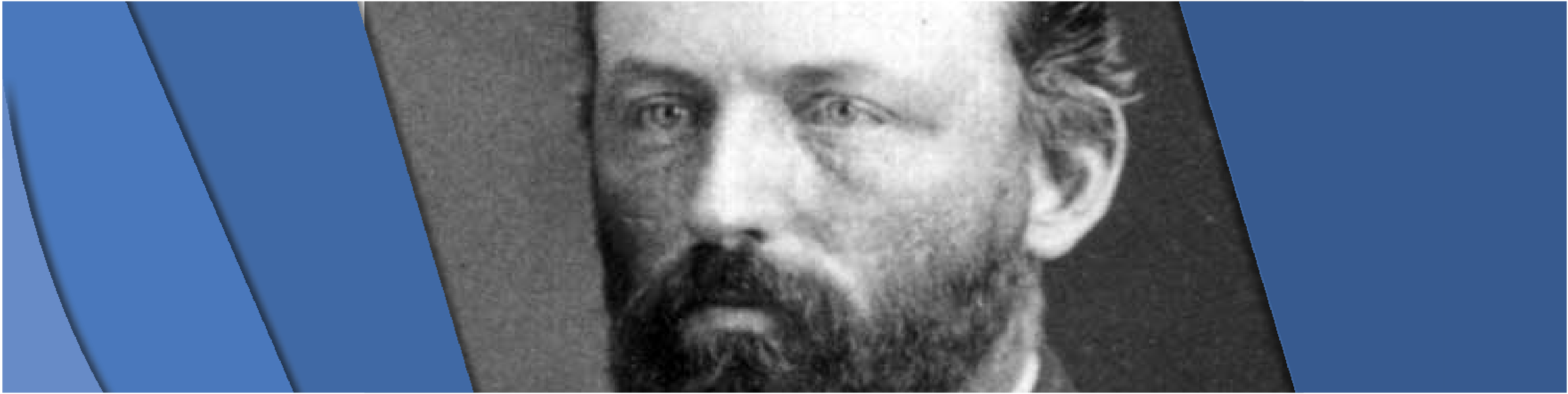 Schultz Banner Schultz shown with a beard in a black and white photo