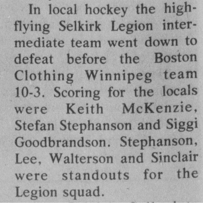 30 Years Ago February 6, 1947, 1977, Selkirk Enterprise 30 Years Ago February 6, 1947
