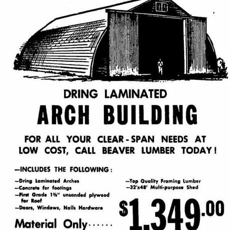 Beaver Lumber Ad, 1965, Lethbridge Herald Advertisement for Beaver Lumber