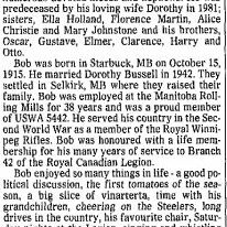 Bob Scramstad Obituary