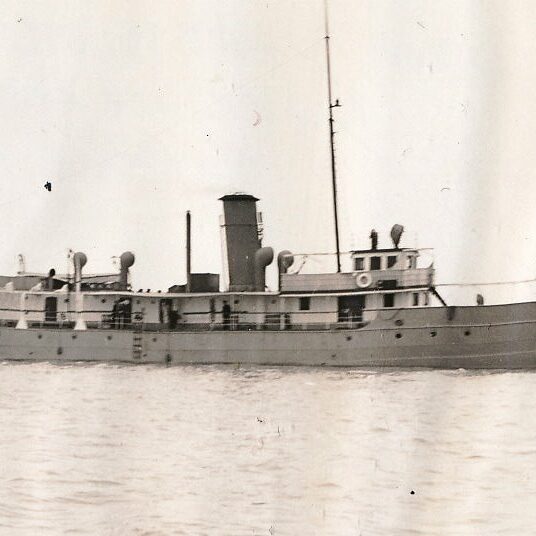 Bradbury on lake Winnipeg, 1930s-1940s, source unknown Full side profile of the ship in water