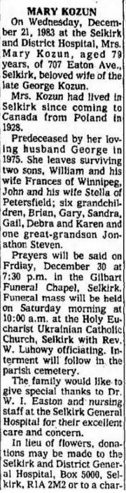 Obituary for former Bowling Alley owner