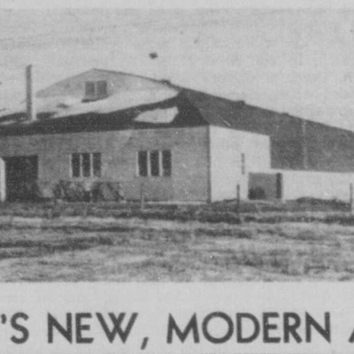 Selkirk's New Modern Arena, 1949, Selkirk Enterprise Picture of the New Selkirk Arena