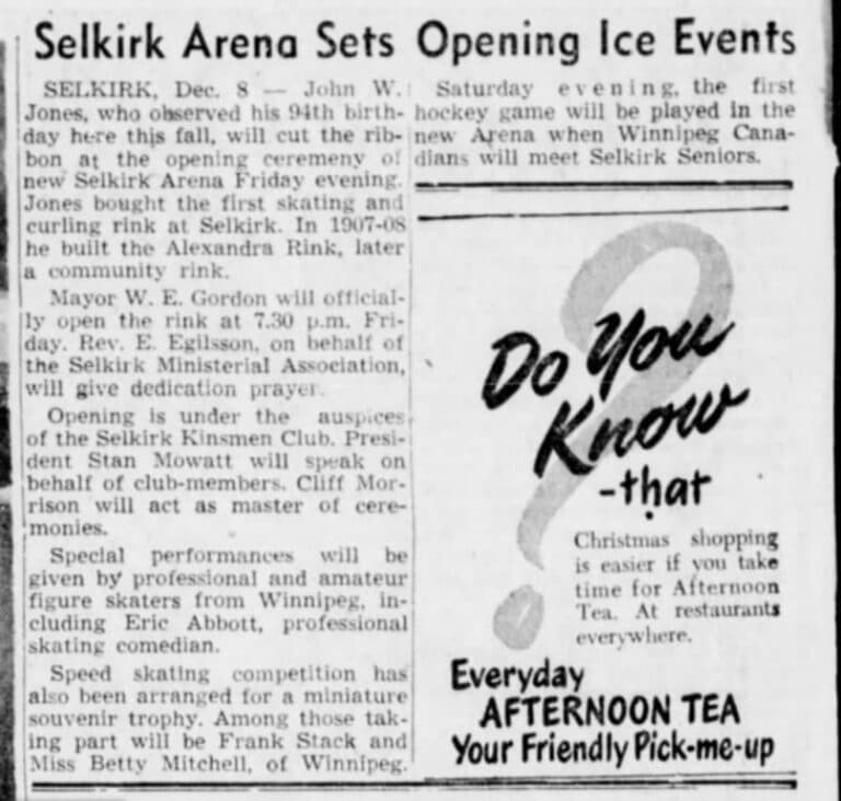 Open ice events at Selkirk Arena