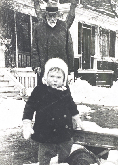 Dr. David Young with Barbara Johnstone, (Age 2), 1927, Archives of Manitoba Barbara Johnstone Photographs