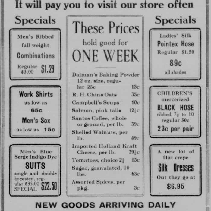 Economy Sales Co Ad