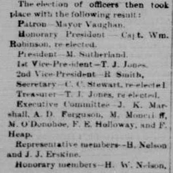 Election of Officers Part 1