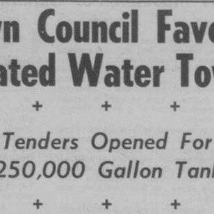 Selkirk Enterprise titled Town Council favors elevated water tower