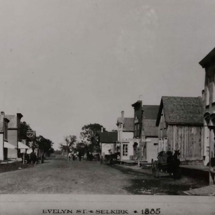 Old Evelyn street in 1885