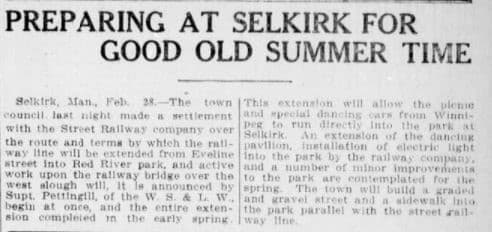Article about the Preparation of the summer events at Selkirk Park.