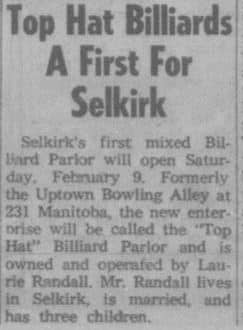Newspaper article for bowling in Selkirk