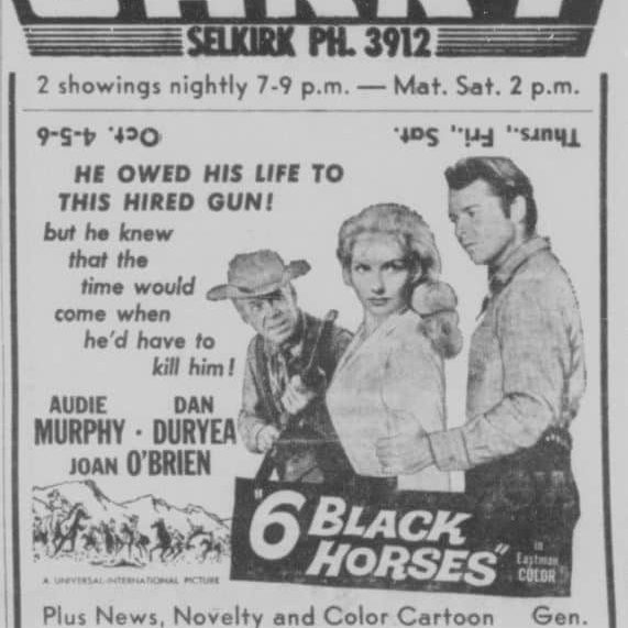 Last Week of Foto Nite, October 3 1962, Selkirk Enterprise Newspaper Ad for Foto-Nite