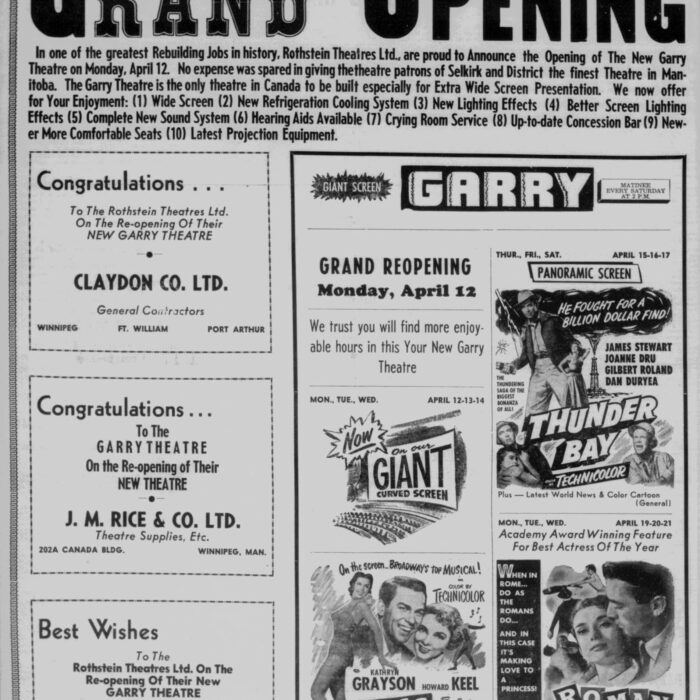 Grand Opening of the Garry Theatre