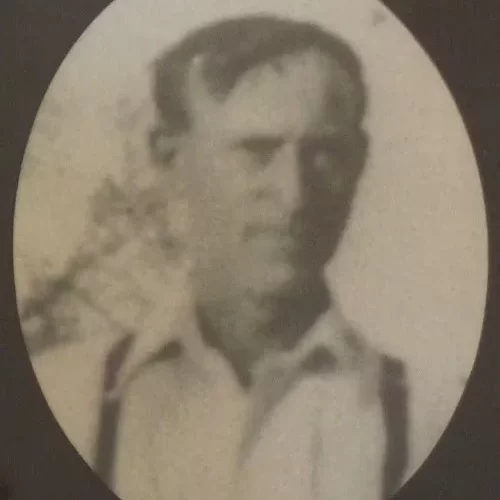 Granddad Peter, Date Unknown Jock Langlois Black and white portrait of Peter Langois