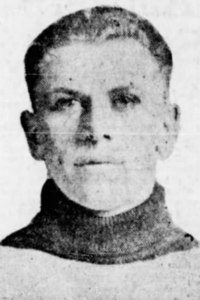 Black and white photo of Harry Oliver