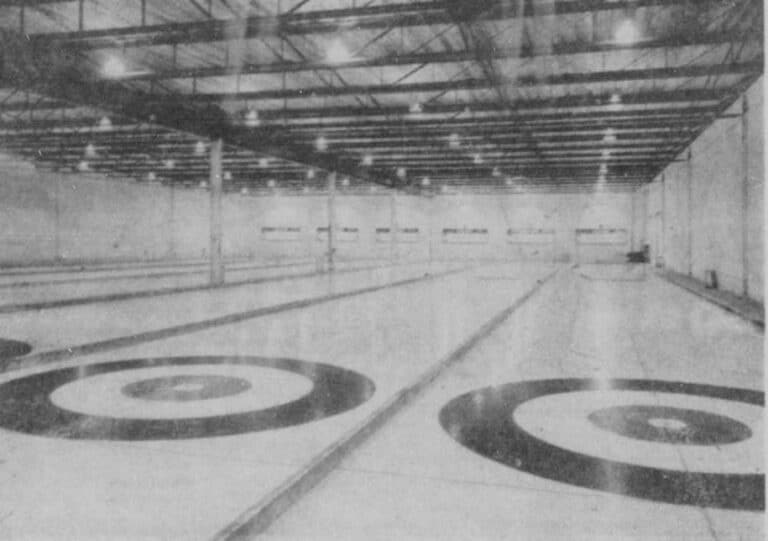 The curling rinks at the new Selkirk Curling Club.