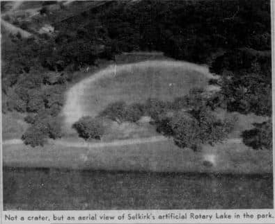 Aerial view of Rotary Lake.