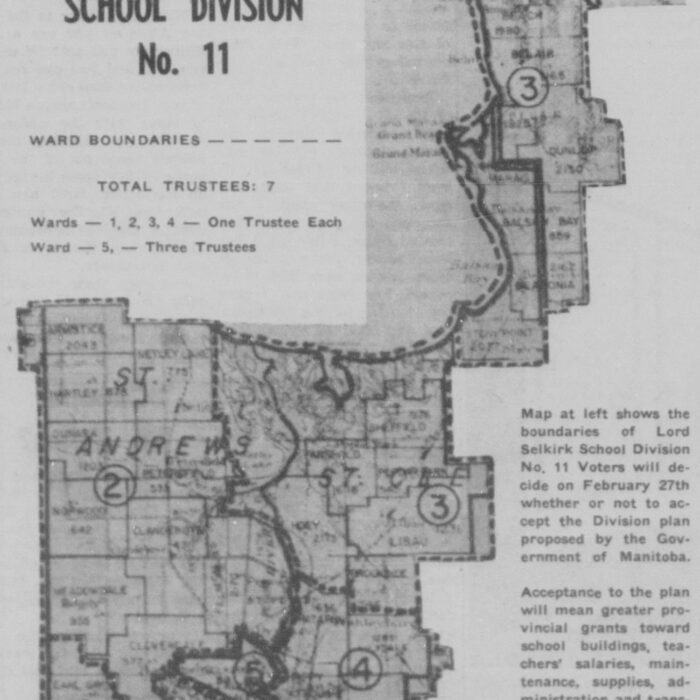 Map of Lord Selkirk School Division