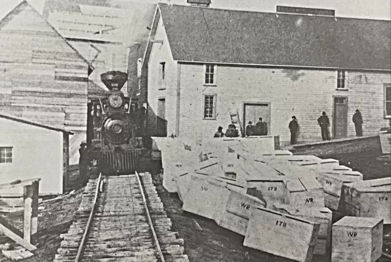 Captain William Robinson's Warehouse on the Docks at Selkirk, 1900, Archives of Manitoba
