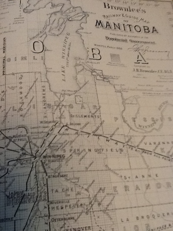 Map of the CPR Mainline from 1880