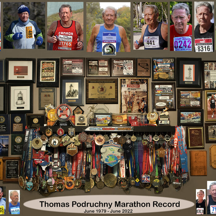 Marathon Medals Display, 2022, Thomas Podruchny Thomas Podruchny Marathon Record