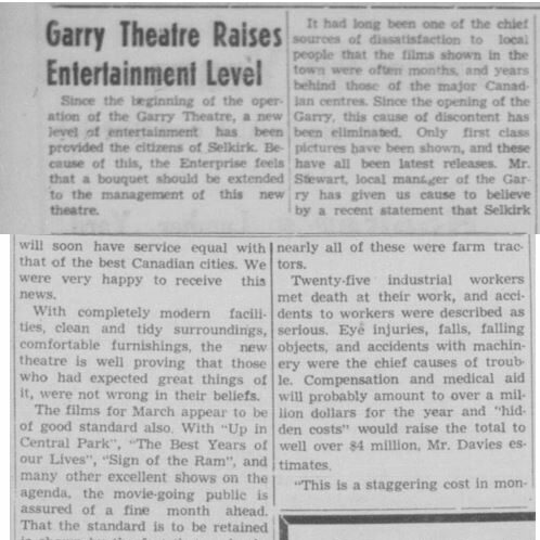 Newspaper article explaining the new facility and how it's impacting the entertainment level