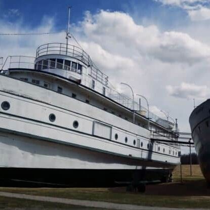 Photo of two boats at the Selkirk Marine Museum