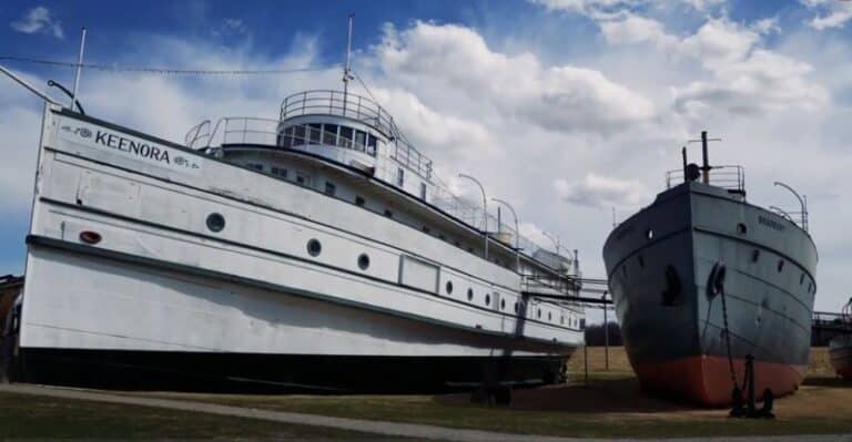 Photo of two boats at the Selkirk Marine Museum