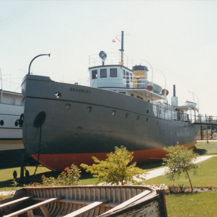Bradbury, August 21 1986, Fraser Stewart Bradbury ship shown in in the summer at the marine museum