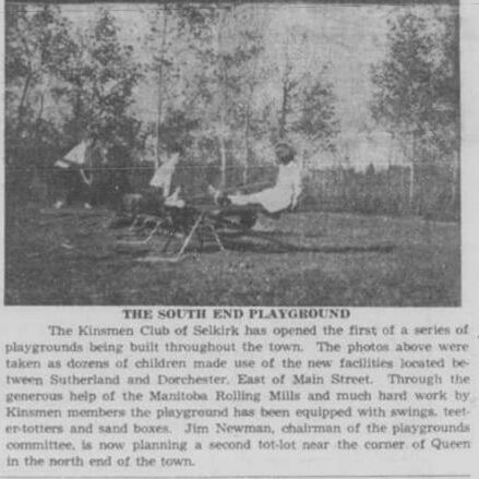 Photo of children enjoying their time at the new Murray Sinclair Park.