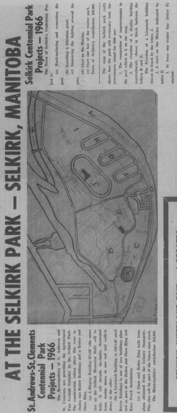 Illustrated view of Selkirk Park.within an article discussing events that would go down at the park that season.