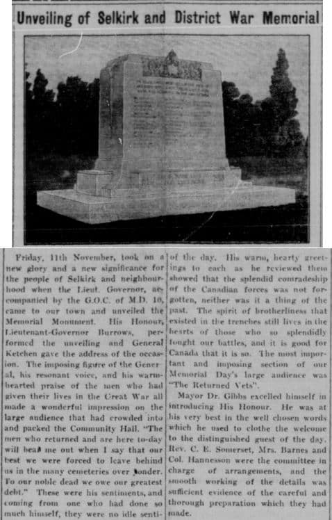 The Unveiling of the memorial stone at the Veterans Memorial Gardens