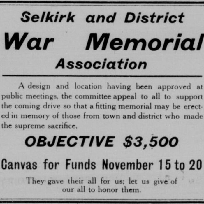 A Newspaper article about the approval of the location and the design of the Veterans Memorial Gardens