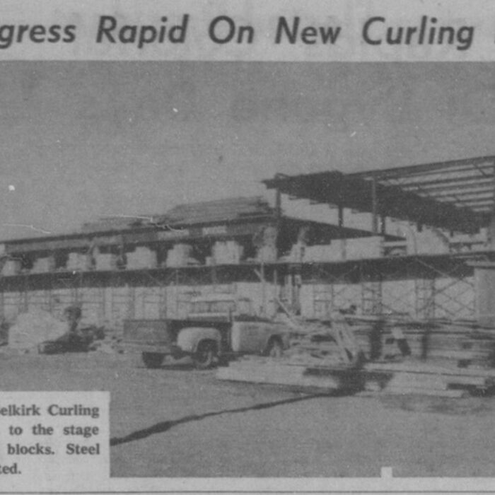 Progress Rapid On New Curling Rink