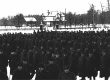 The 108th Batallion lined up outside of Red Feather Farm.