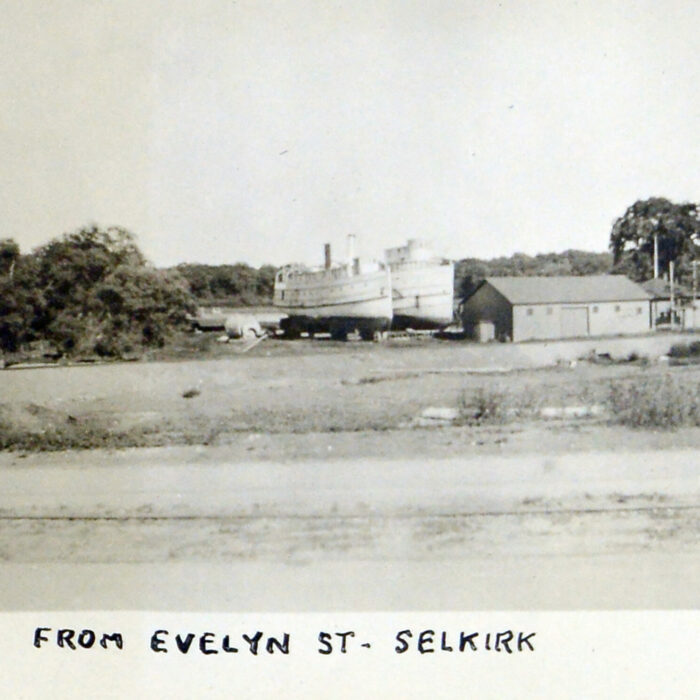 Black and white photo of the river