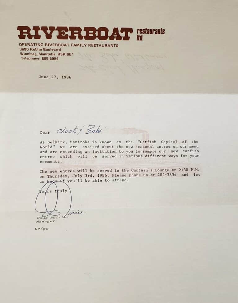 Riverboat's new entrée, 1986