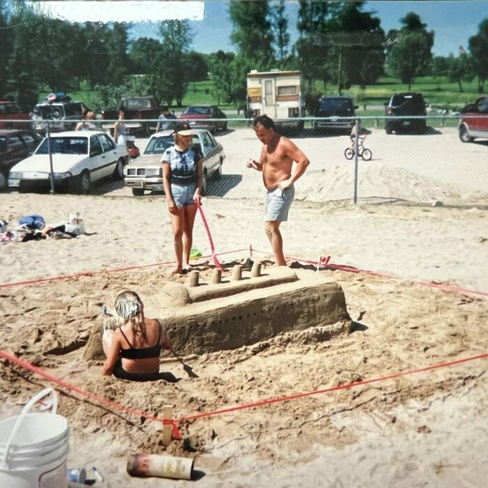 Sand Boat, Date Unknown, Selkirk Museum Collection sand castle shaped as a boat