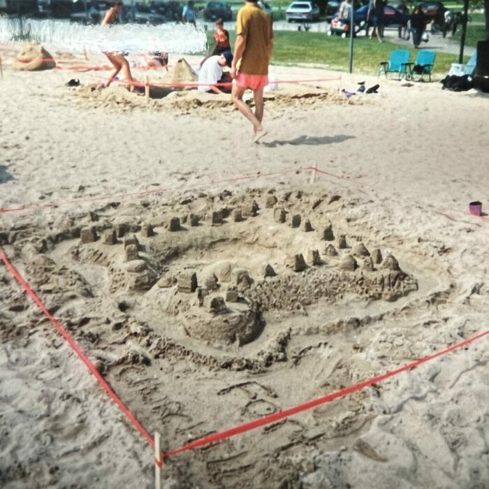 Sand Castle, Date Unknown, Selkirk Museum Collection Sand Castle at Selkirk Pool