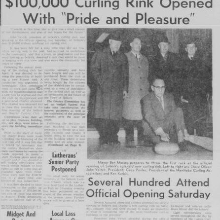 Selkirk Curling Rink Opens