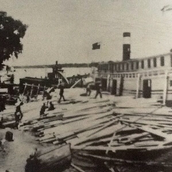 Unloading Lumber at the Selkirk Docks, c1910, Archives of Manitoba People at the Selkirk docks in 1910 unloading lumber