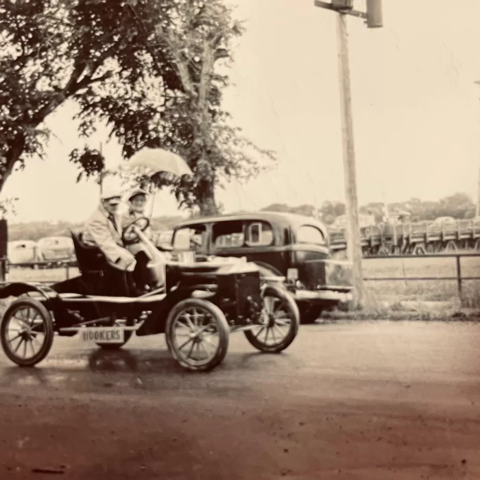 Selkirk Fair, Pre 1957, Joen Hadfield Black and white picture of the Selkirk fair in 1957