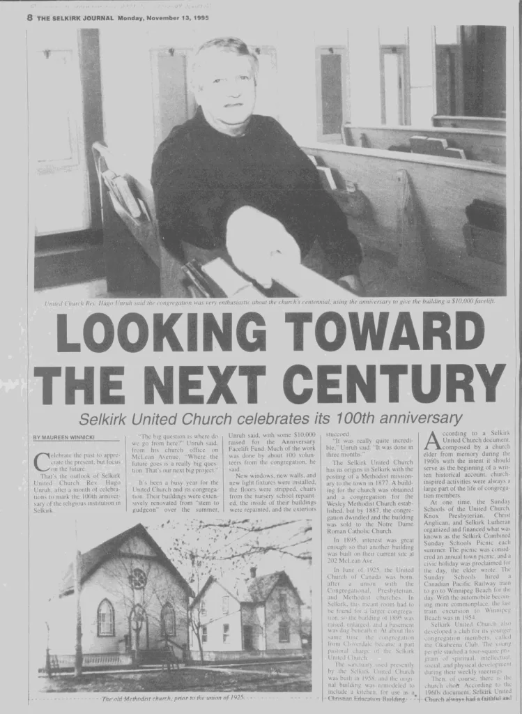 Looking Towards the Next Century, 1995, Selkirk Journal