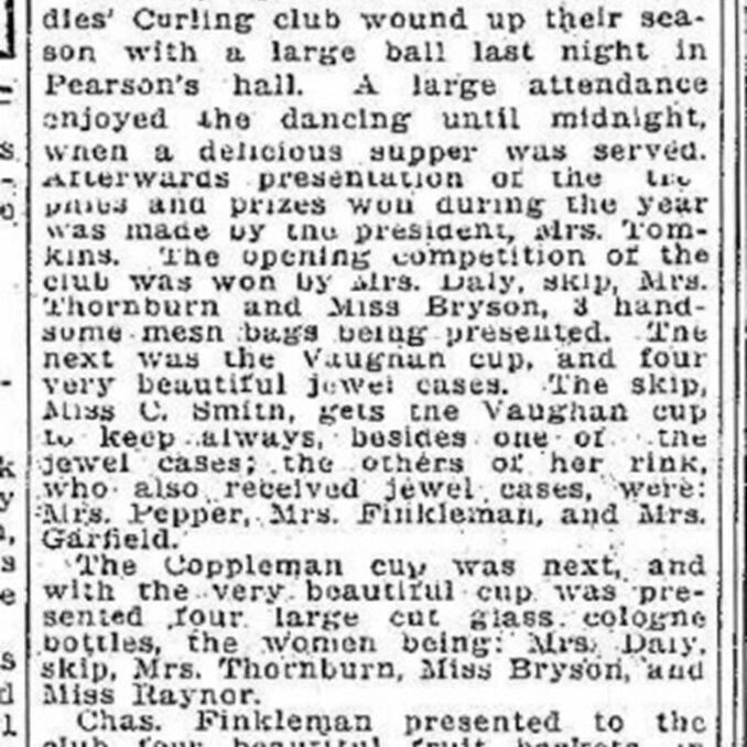 Selkirk Ladies' Curling Club Annual Dance Part 1