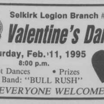 Selkirk Legion Branch 42 Valentine's Dance