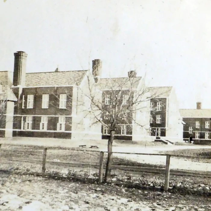 Selkirk Mental Hospital, 1920s, Archives of Manitoba, George Harris Fonds Black and white picture of the Selkirk Mental Hospital