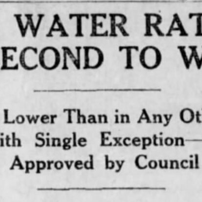 Declaration of Selkirk's water rates are second to Winnipeg's rates