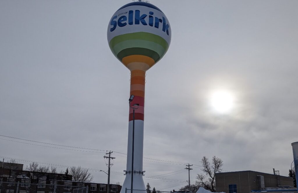 Selkirk Water Tower, 2023, City of Selkirk