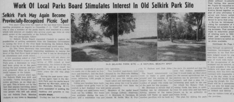 Newspaper article about how Selkirk Park may be used again after the rejuvenation process is done.