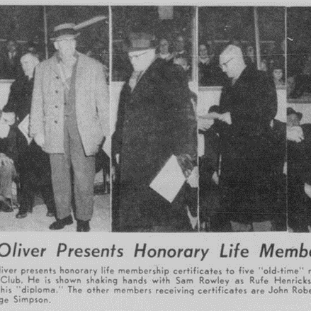 Steve Oliver Presents Honorary Life Memberships